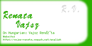 renata vajsz business card